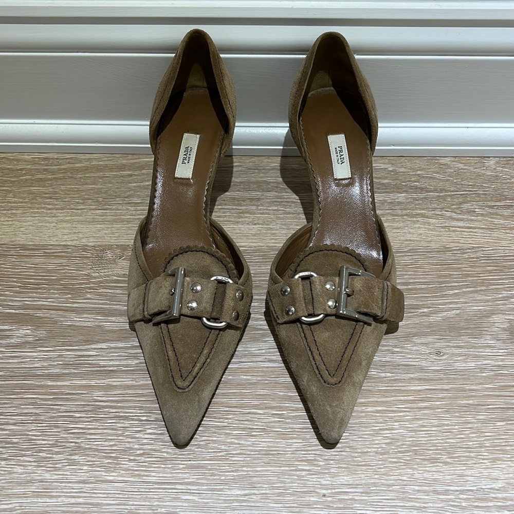 Suede Prada Pumps